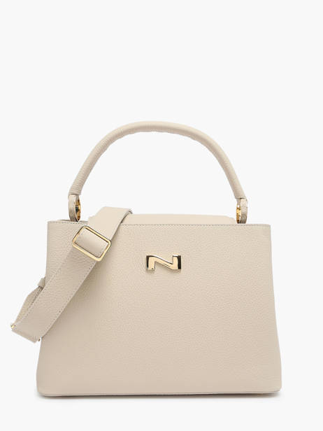 Sac à Main Magnolia Cuir Nathan baume Beige eden 3