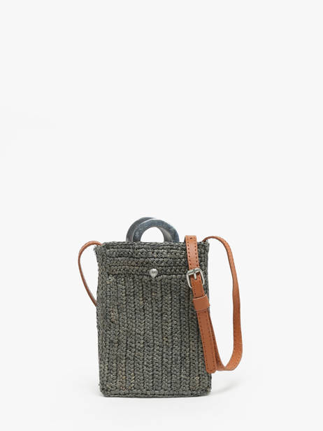 Sac Bandoulière L'atelier Du Crochet Le voyage en panier Gris l'atelier du crochet AM776
