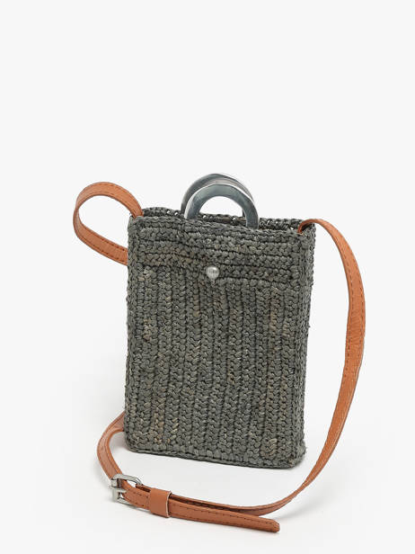 Sac Bandoulière L'atelier Du Crochet Le voyage en panier Gris l'atelier du crochet AM776 vue secondaire 2
