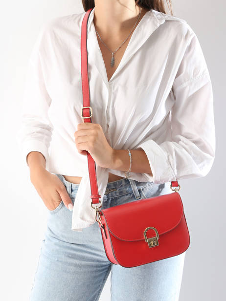 Sac Bandoulière M Altair Cuir Etrier Rouge altair EALA081M vue secondaire 1