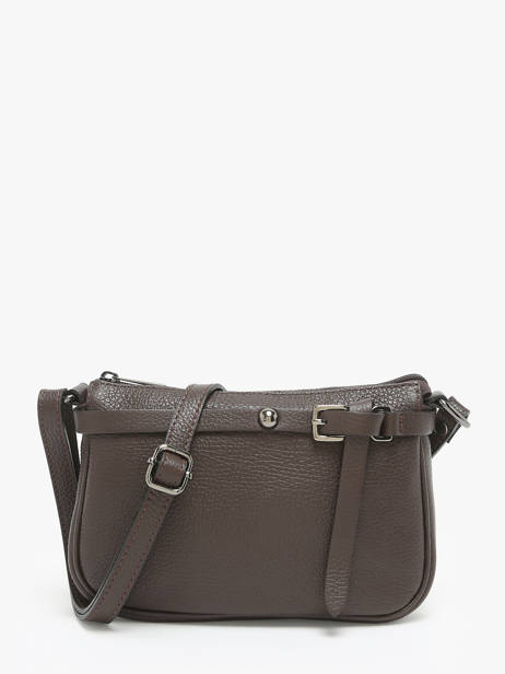 Sac Bandoulière Milano Marron caviar G1421N
