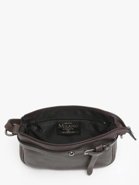 Sac Bandoulière Milano Marron caviar G1421N vue secondaire 3