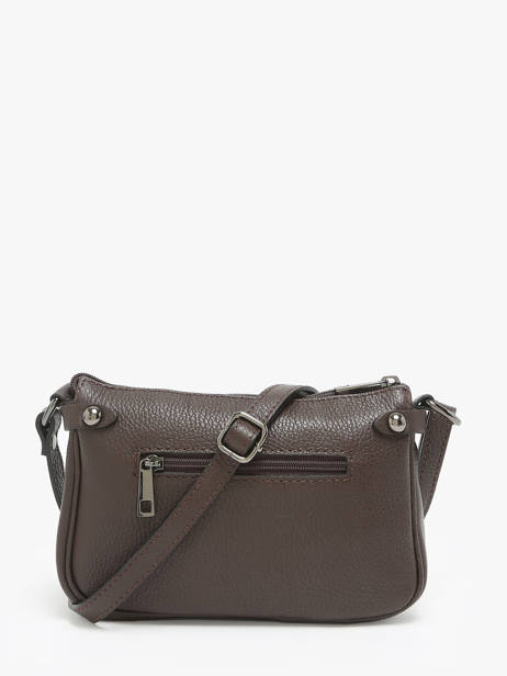 Sac Bandoulière Milano Marron caviar G1421N vue secondaire 4