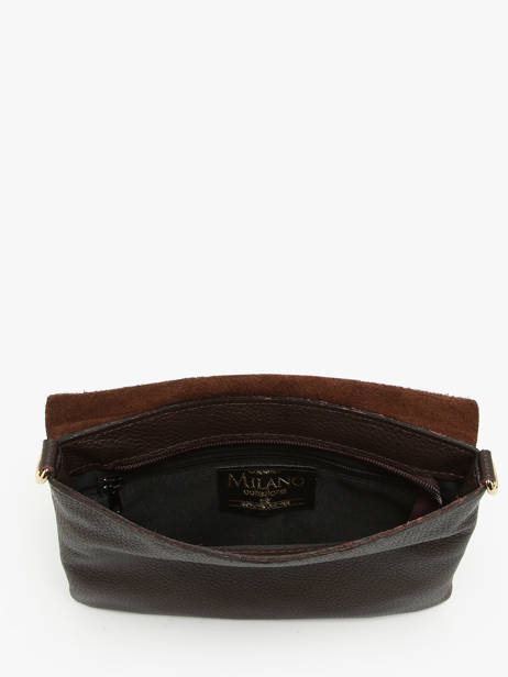 Sac Bandoulière Velvet Caviar Cuir Milano Marron velvet caviar VC24114 vue secondaire 3