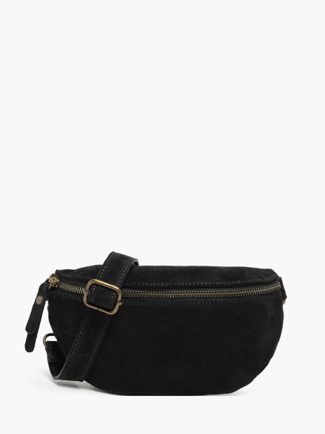 Sac Banane Milano Noir velvet VE19091