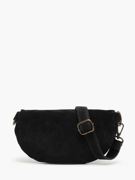Sac Banane Milano Noir velvet VE19091 vue secondaire 4