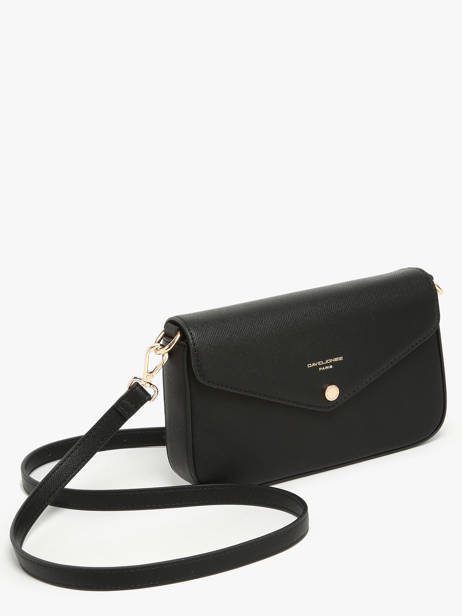 Sac Bandoulière Saffiano David jones Noir saffiano CM6120H vue secondaire 2