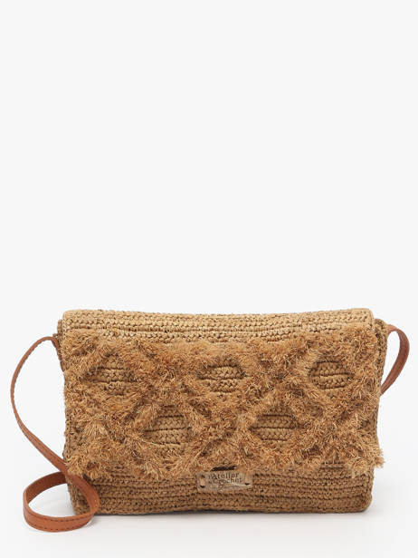 Sac Bandoulière L'atelier Du Crochet Raphia Le voyage en panier Beige l'atelier du crochet AM768