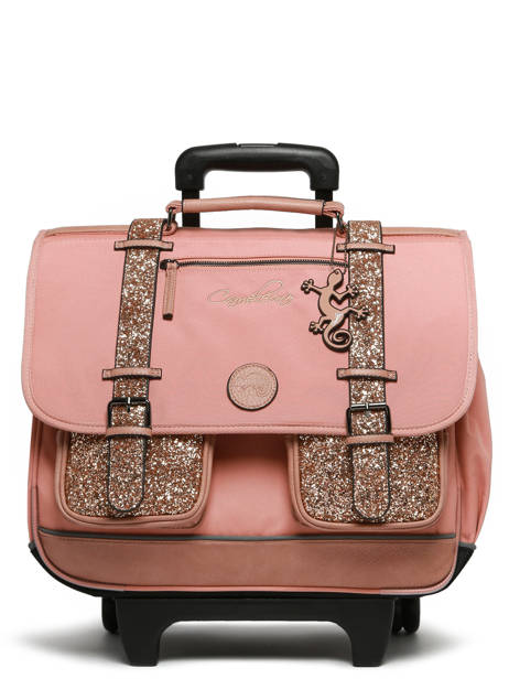 Cartable à Roulettes 3 Compartiments Cameleon Rose vintage fantasy CR41 vue secondaire 7
