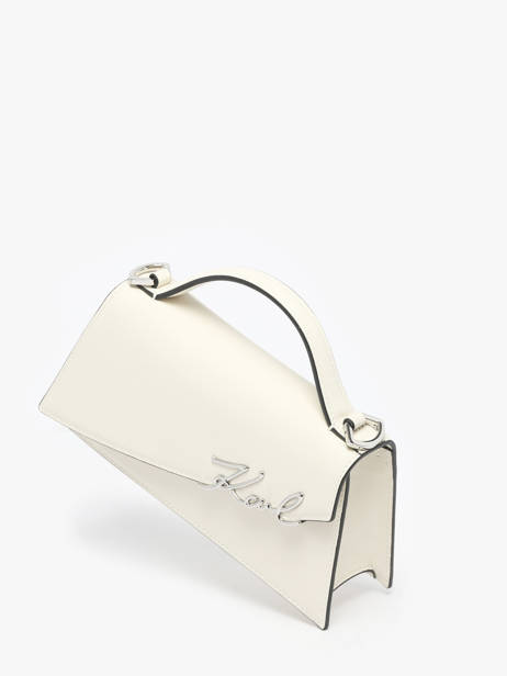 Sac Bandoulière Karl lagerfeld Blanc k signature A1W30458 vue secondaire 2