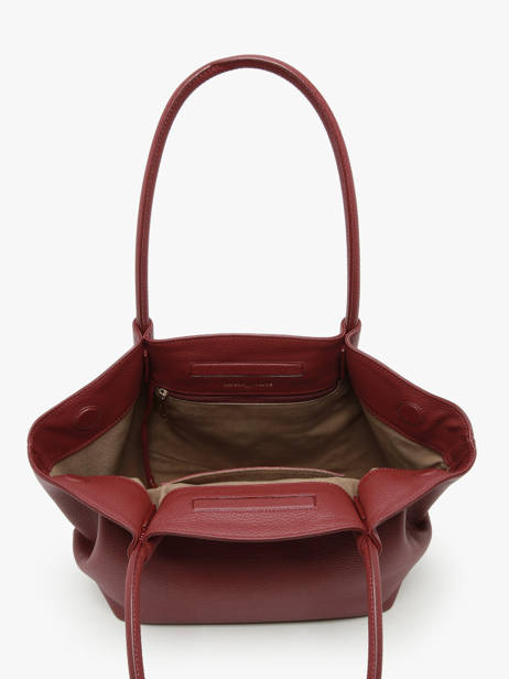 Sac Porté épaule Galatée Cuir Nathan baume Rouge nymphea 3 vue secondaire 4