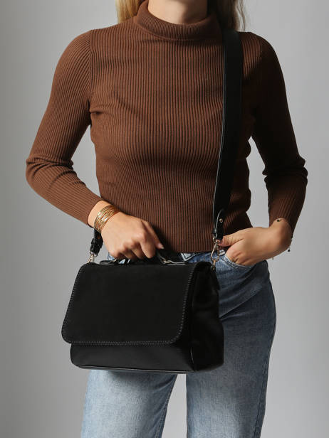 Sac Bandoulière Brodery Torrow Noir brodery TBRO03 vue secondaire 1