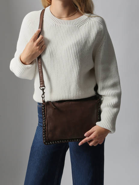 Sac Bandoulière Heritage Cuir Biba Marron heritage POR2L vue secondaire 1