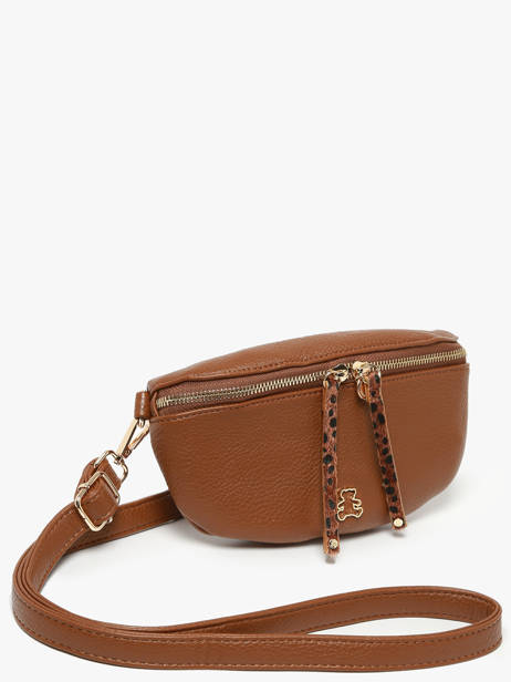 Sac Banane Lulu castagnette Marron zip ZINH vue secondaire 1