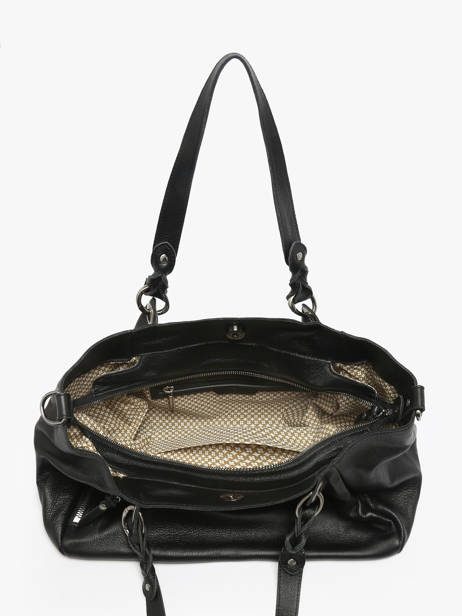 Sac Porté épaule Vintage Cuir Mila louise Noir vintage 3826C vue secondaire 2