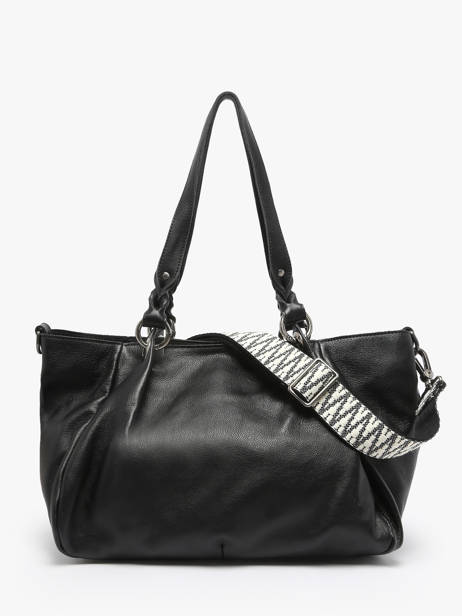 Sac Porté épaule Vintage Cuir Mila louise Noir vintage 3826C vue secondaire 3