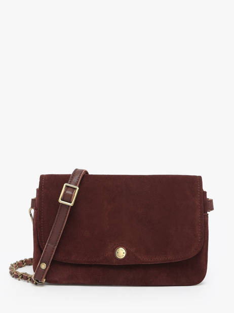 Sac Bandoulière Vintage Cuir Mila louise Violet vintage 3783VC