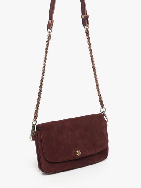 Sac Bandoulière Vintage Cuir Mila louise Violet vintage 3783VC vue secondaire 1