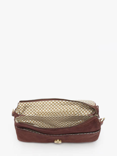 Sac Bandoulière Vintage Cuir Mila louise Violet vintage 3783VC vue secondaire 2