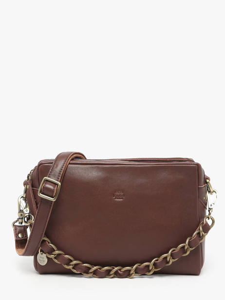 Sac Bandoulière Vintage Cuir Mila louise Violet vintage 23673LC