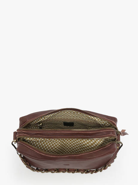 Sac Bandoulière Vintage Cuir Mila louise Violet vintage 23673LC vue secondaire 2