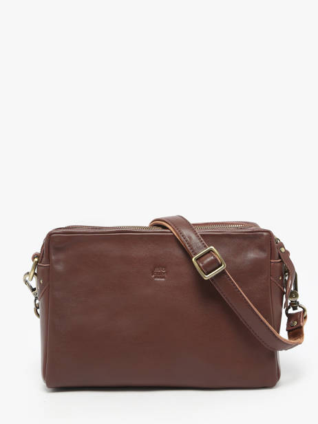 Sac Bandoulière Vintage Cuir Mila louise Violet vintage 23673LC vue secondaire 3