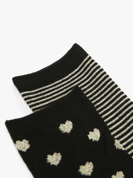 Chaussettes Pieces Noir socks women 17148832 vue secondaire 1