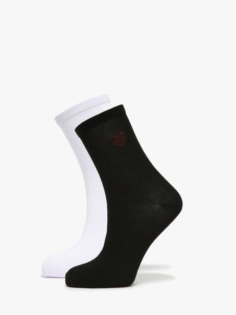 Chaussettes Pieces Noir socks women 17108765