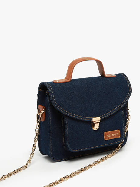 Sac Bandoulière Denim Brut Paul marius Bleu denim brut GEOR2DEB vue secondaire 1
