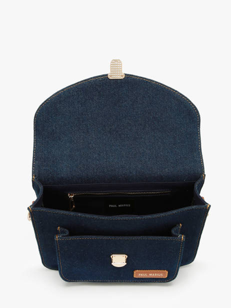 Sac Bandoulière Denim Brut Paul marius Bleu denim brut GEOR2DEB vue secondaire 2