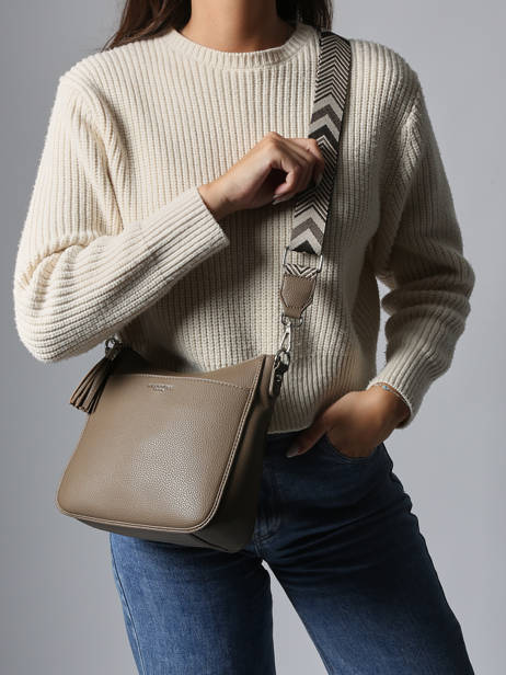 Sac Bandoulière Grained Miniprix Marron grained F8575 vue secondaire 1