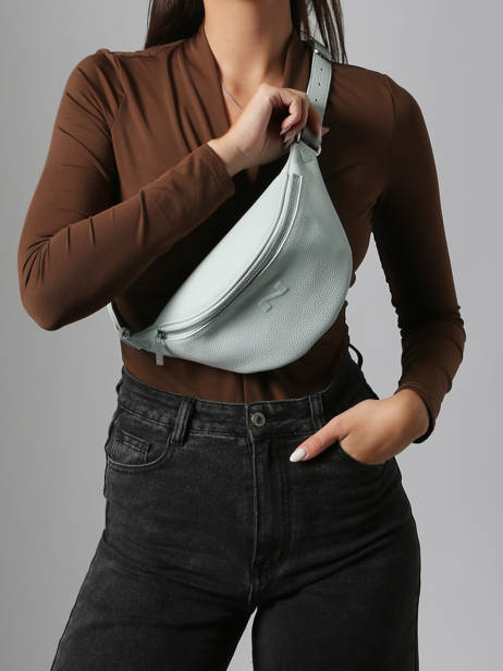 Sac Banane Small Derby Cuir Nathan baume Bleu n city 25 vue secondaire 1