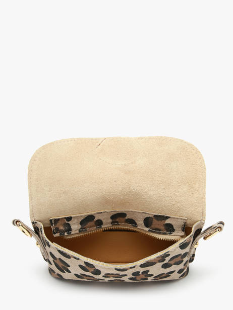 Sac Bandoulière Velvet Leopardo Cuir Milano Beige velvet leopardo VL260612 vue secondaire 3