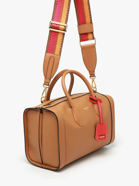 Sac Bowling M Bcbg Cuir Lancel Marron bcbg A13690 vue secondaire 1