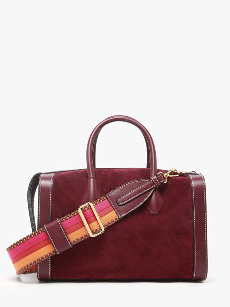 Sac Bowling M Bcbg Cuir Daim Lancel Violet bcbg A13693 vue secondaire 3