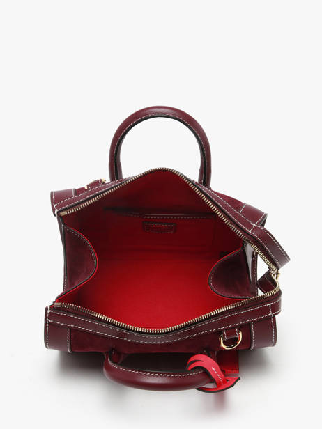 Mini Sac Bowling Bcbg Cuir Daim Lancel Violet bcbg A13692 vue secondaire 2