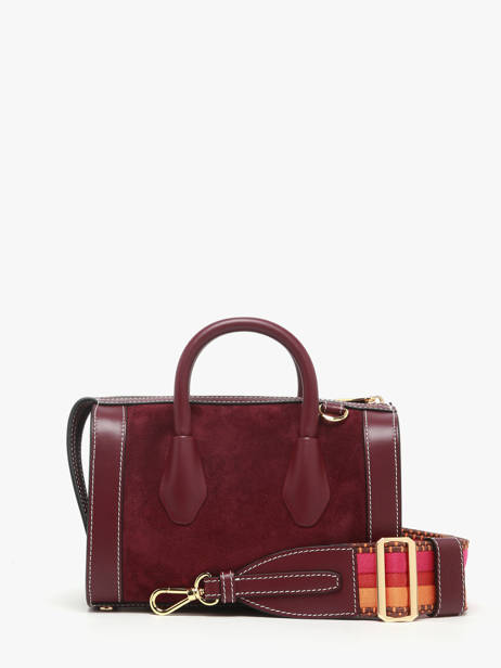 Mini Sac Bowling Bcbg Cuir Daim Lancel Violet bcbg A13692 vue secondaire 3