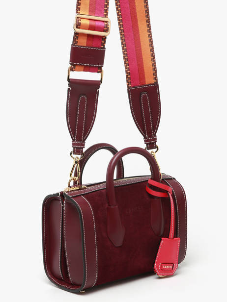 Mini Sac Bowling Bcbg Cuir Daim Lancel Violet bcbg A13692 vue secondaire 1