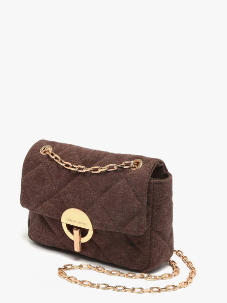 Sac Bandoulière Moon Lin Vanessa bruno Marron moon 70V40533 vue secondaire 1