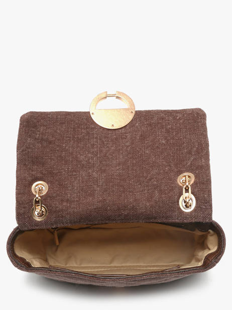 Sac Bandoulière Moon Lin Vanessa bruno Marron moon 70V40533 vue secondaire 2