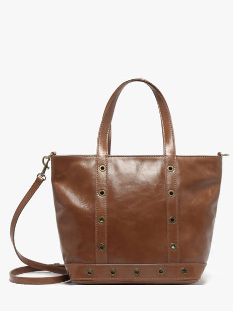 Sac Porté Main Cabas Cuir Cuir Vanessa bruno Marron cabas cuir 82V40435