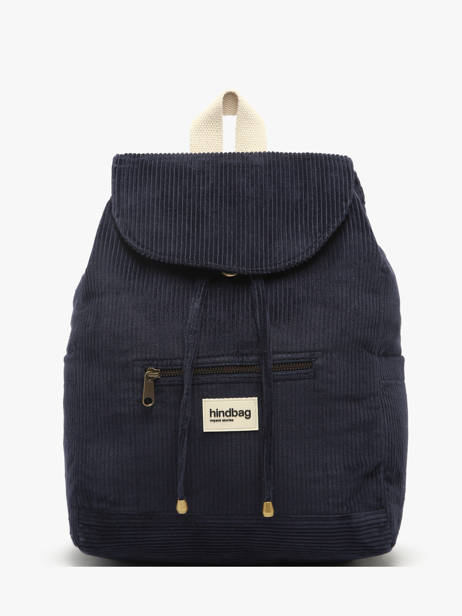 Sac à Dos Velours Velours Côtelé Hindbag Bleu velours V