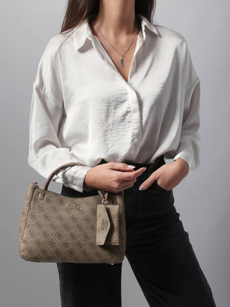 Sac Porté Main Brenton Guess Gris brenton LG964805 vue secondaire 1