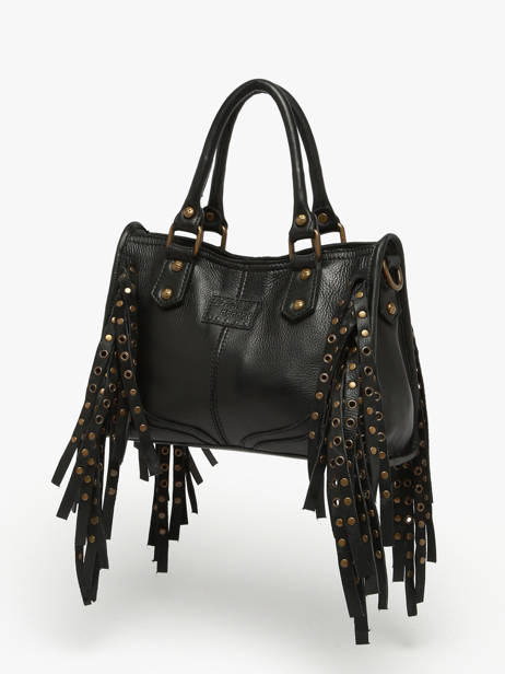 Sac Bandoulière Dakota Eyelet Cuir Basilic pepper Noir dakota eyelet BDAE72 vue secondaire 1