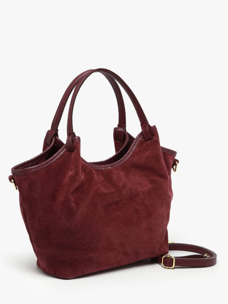 Sac Porté épaule Velvet Caviar Cuir Milano Rouge velvet caviar VC241111 vue secondaire 2