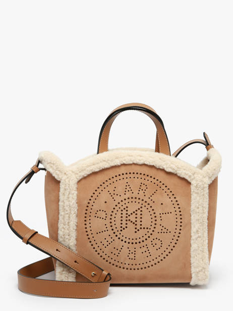 Sac Porté Main K Circle Cuir Karl lagerfeld Marron k circle A4W30087
