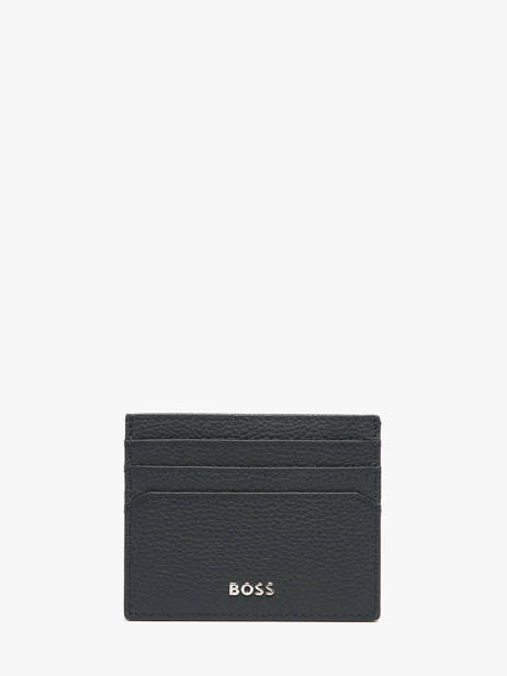 Porte-cartes Cuir Hugo boss Bleu grained HLC416N