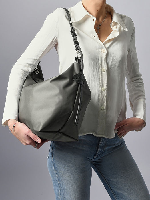Longchamp Besace longchamp toile Besaces Gris