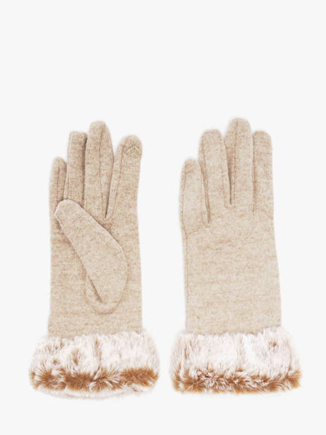 Gants Isotoner Beige women gloves 85358