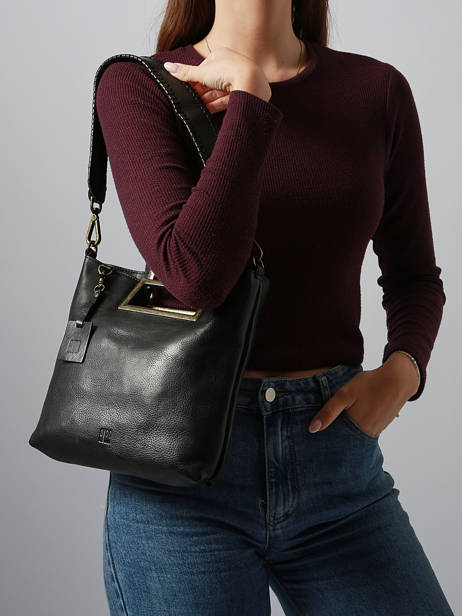 Sac Bandoulière Heritage Cuir Biba Noir heritage CAP3L vue secondaire 1